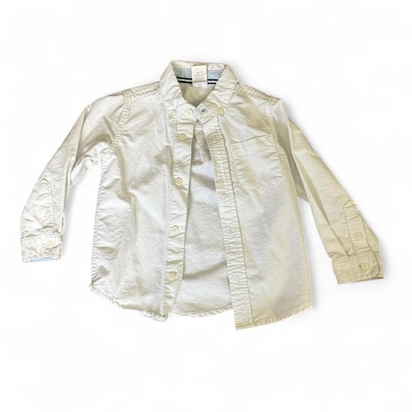 Gymboree - Boys White Button Down Shirt - Size 4T - 100% Cotton - Picture 1 of 4
